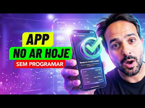 CRIEI um APP e PUBLIQUEI em 5 MINUTOS 🚀 — SEM PROGRAMAR