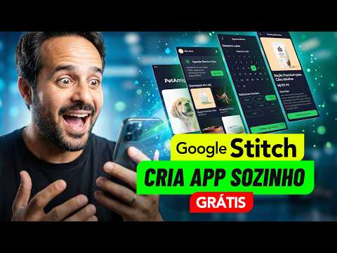 ATUALIZOU TUDO! Google Stitch Agora Cria Apps e Sites Sozinho e Grátis 🔥