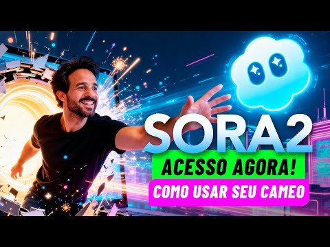 🔥 SORA 2: ACESSO IMEDIATO, CRIE VÍDEOS COM O SEU ROSTO (CAMEOS)!
