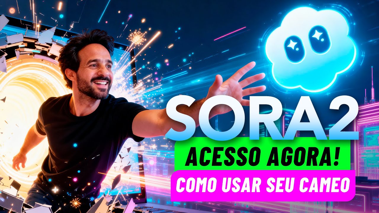 🔥 SORA 2: ACESSO IMEDIATO, CRIE VÍDEOS COM O SEU ROSTO (CAMEOS)!