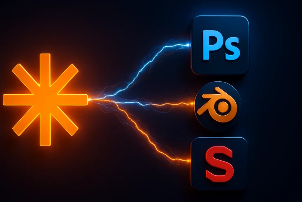 Claude conectores Adobe - imagem gerada por IA