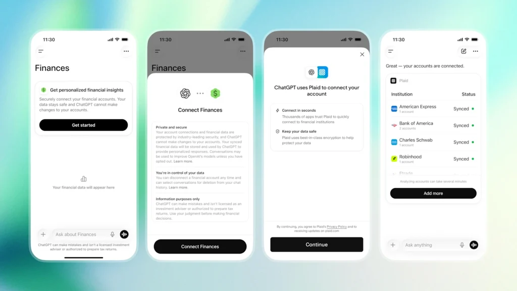 A new personal finance experience in ChatGPT