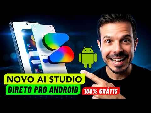 O AI Studio Ficou INSANO – Como Criar um Aplicativo Android 100% Grátis em Minutos