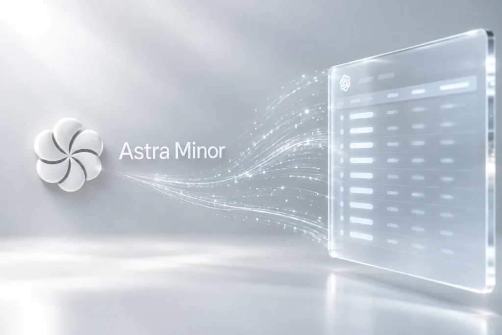 astra minor openai - imagem gerada por IA