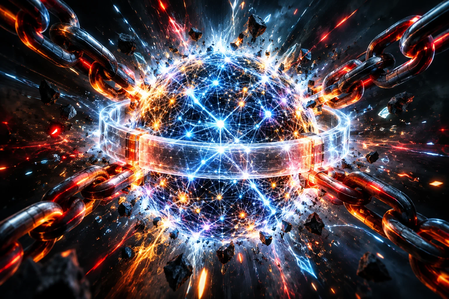 Inteligencia artificial - ilustracao conceitual gerada por IA