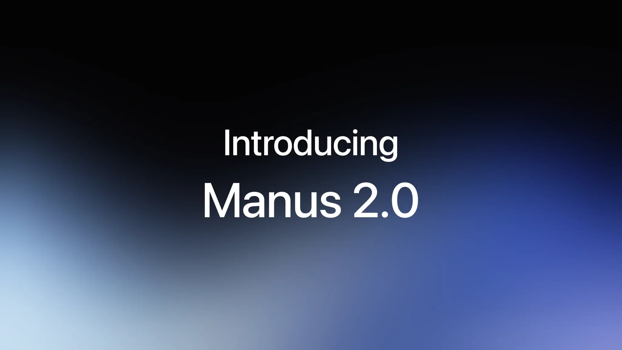 Manus 2.0 - imagem oficial
