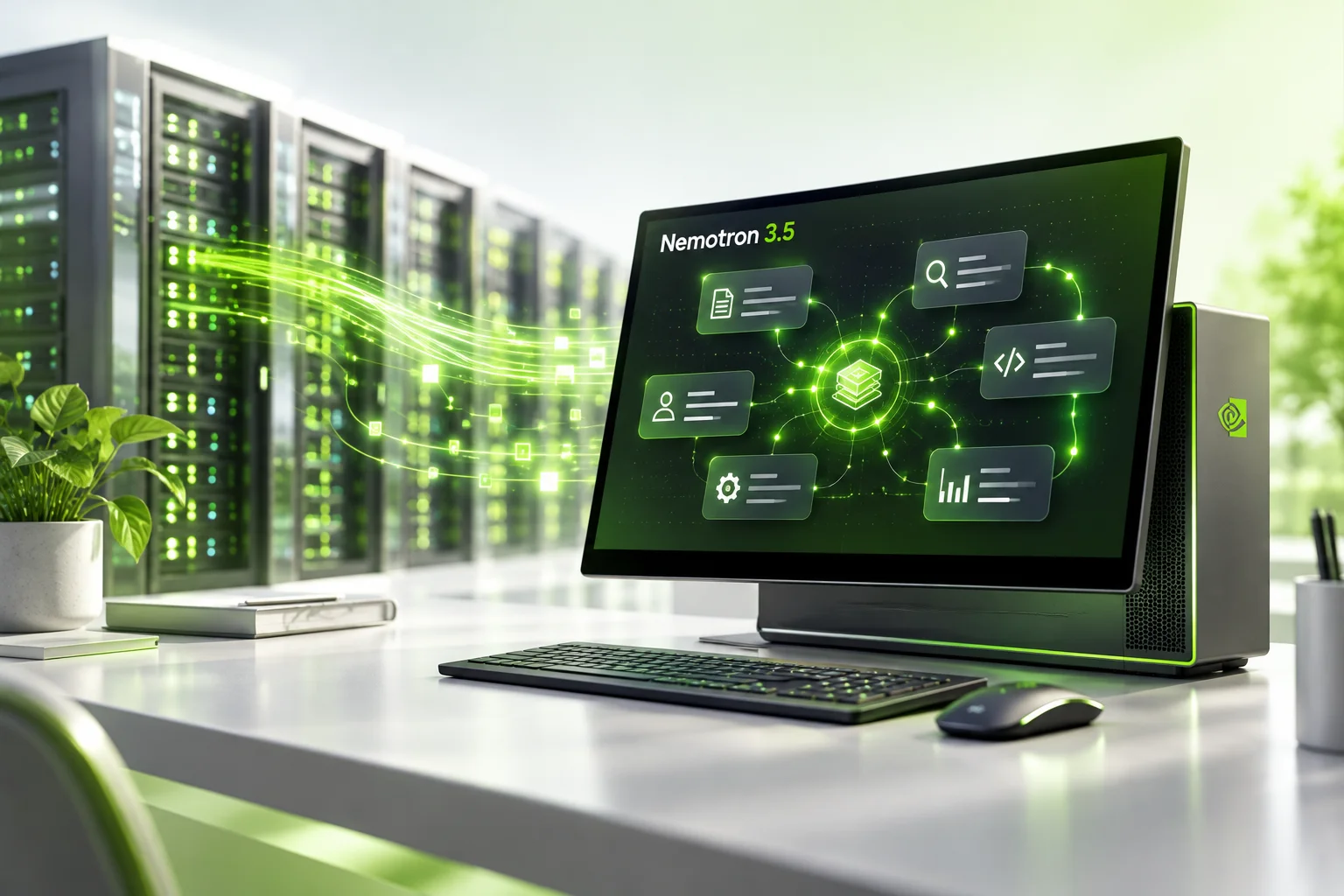Nvidia Nemotron 3.5 - imagem gerada por IA