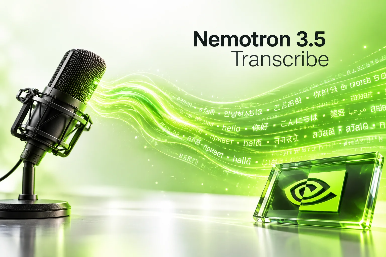 Nemotron 3.5 Transcribe - imagem gerada por IA